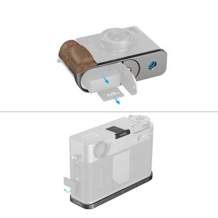 SmallRig 5394 - montażowa płytka L-kształtna + drewniany uchwyt